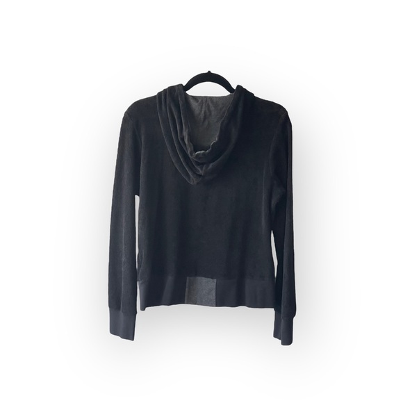 Y2K: new Kritik  Nola Terry Juicy Zipper Kangaroo Pocket  Hoodie  Black  L  - Picture 6 of 16